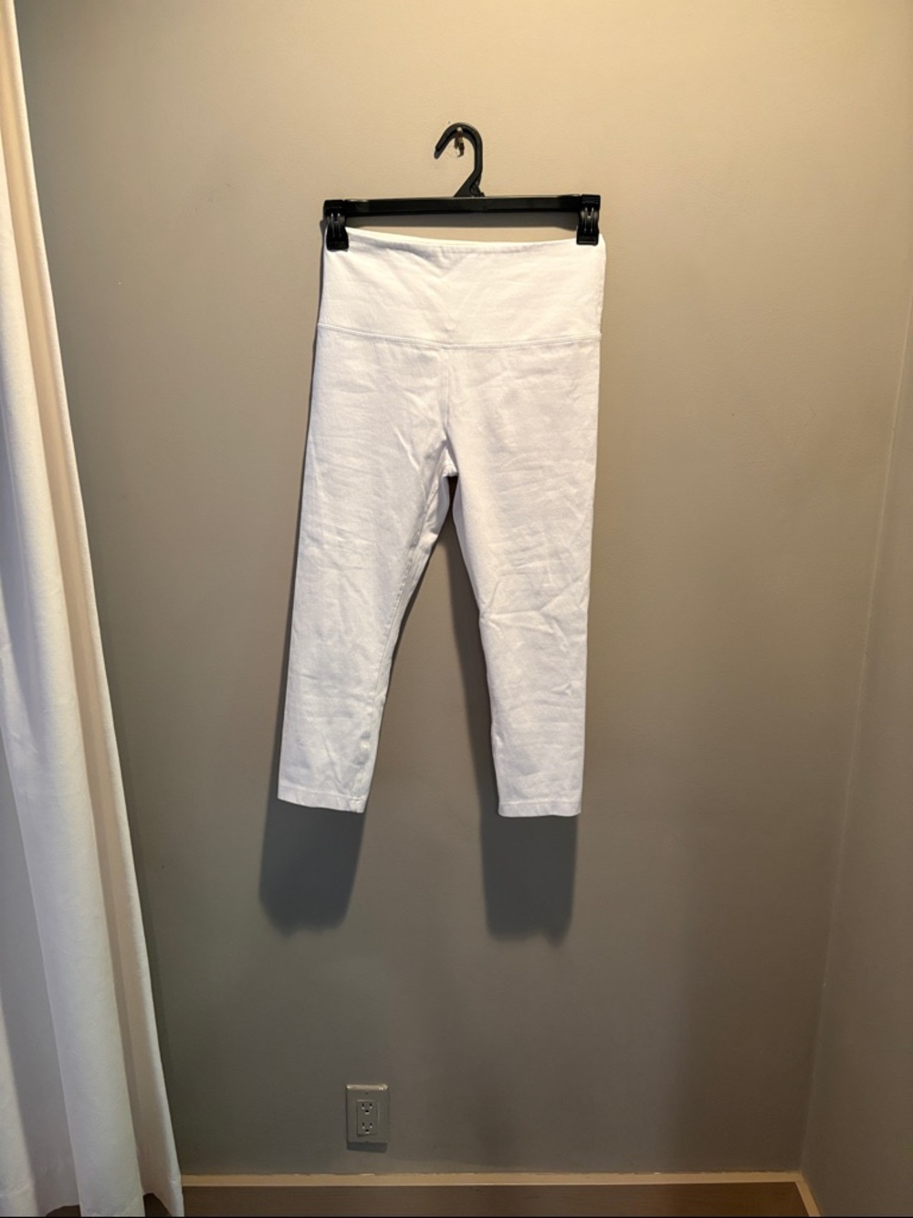 Lysse White Crop Denim Leggings